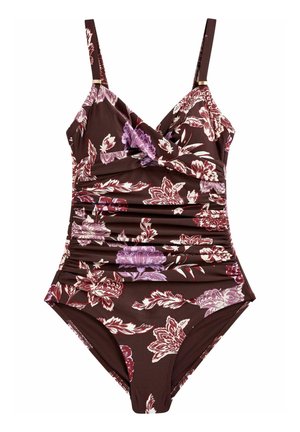 TUMMY CONTROL - Uimapuku - rust brown floral