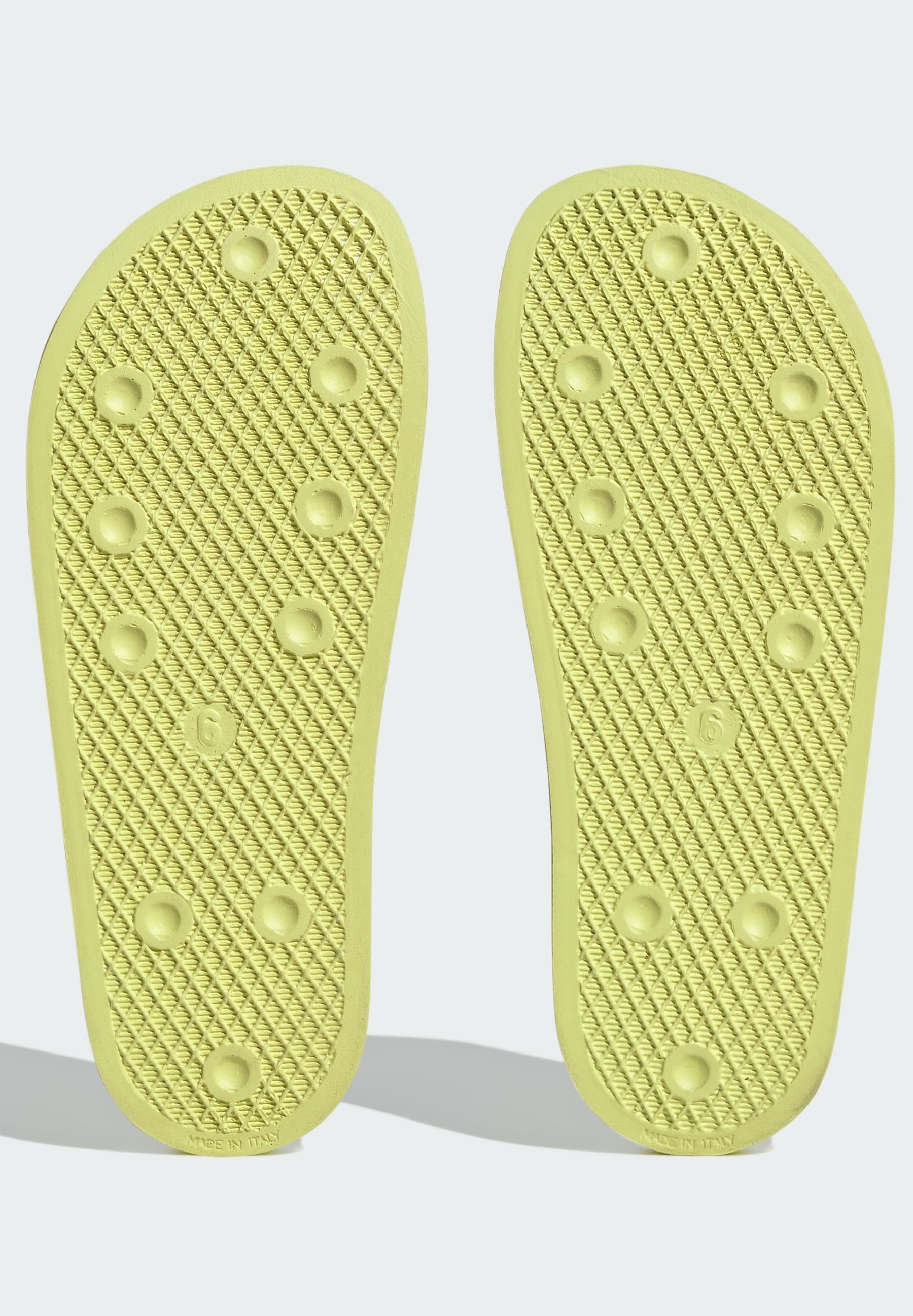 adidas Originals ADILETTE - Badslippers - pulse yellow/cloud white/pulse  yellow/geel - Zalando.be