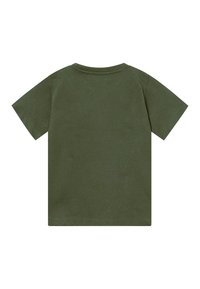 Les Deux NØRREGAARD UNISEX - Pamata T-krekls - olive night/orange