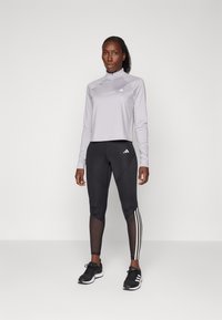 adidas Performance ZIP - Hosszú ujjú felső - glory grey