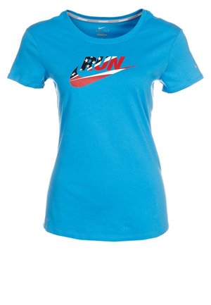 T-shirt con stampa - blue