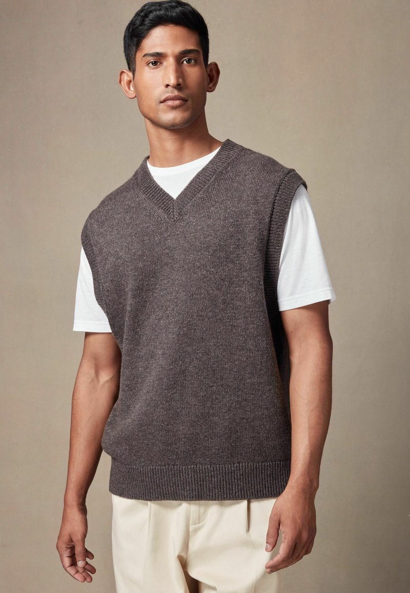 Next V-NECK  REGULAR FIT - Pulóver - grey
