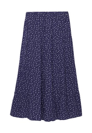 Superdry & Co, SUPERDRY WOVEN TIERED MAXI SKIRT.. - Falda larga - mariner navy ditsy floral