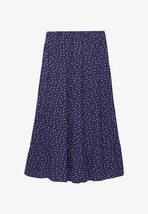 Superdry & Co, SUPERDRY WOVEN TIERED MAXI SKIRT.. - Falda larga - mariner navy ditsy floral