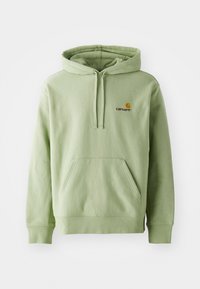 HOODED AMERICAN SCRIPT - Kapucni - pale olive