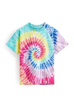 RELAXED FIT TIE-DYE SHORT SLEEVE STANDARD - Nyomott mintás póló - rainbow