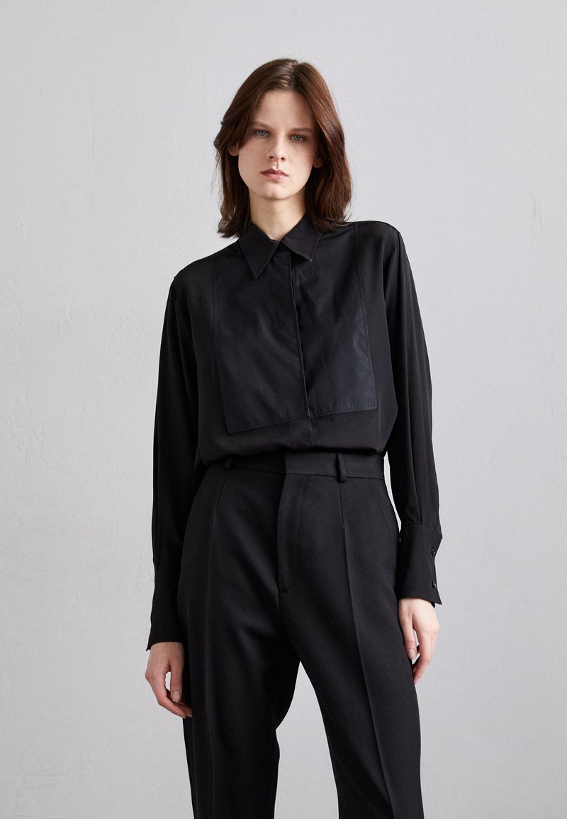Victoria Beckham CONTRAST  - Button-down blouse - black