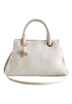 Next, WEAVE EMBOSSED HAND HELD  - Bolso de mano - white