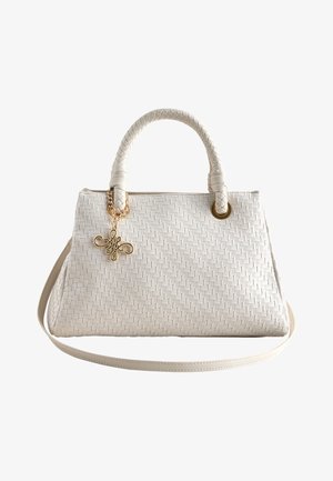 Next, WEAVE EMBOSSED HAND HELD - Bolso de mano - white