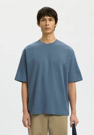 LOOSEOSCAR SS O-NECK TEE NOOS - T-shirt basic - blue mirage