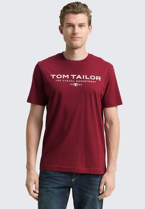 WITH PRINT - T-shirt print - cabarnet bordeaux red