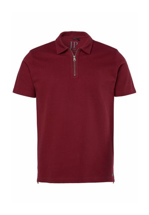 JP1880, POLO SHIRT, SHORT SLEEVE, PIQUÉ, ZIP, UP TO 8XL - Poloshirt - rust brown