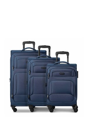 smartbox, EDITION 04 4 ROLLEN KOFFERSET 3-TEILIG MIT DEHNFALTE UNISEX - Set de valises - navy