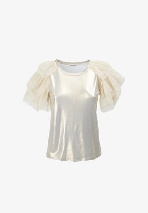 INFLUENCER, GLITTERY - T-shirt imprimé - gold
