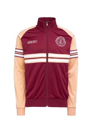 Vetoketjullinen college - burgundy peach