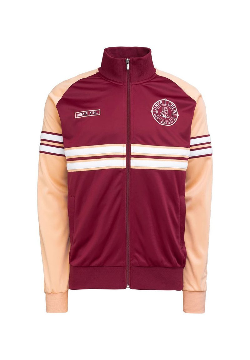 UNFAIR ATHLETICS Užtrauktuku užsegamas treningas - burgundy peach