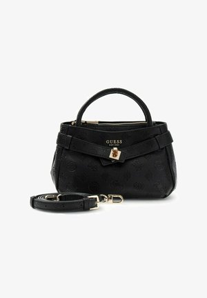 Guess, ELLA LOGO MINI SATCHEL - Sac à main - black logo