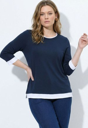 Ulla Popken, Langærmet T-shirt - marine
