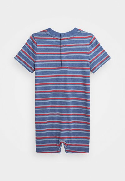 Polo Ralph Lauren STRIPED COTTON JERSEY SHORTALL - Jumpsuit - faded royal heather multi