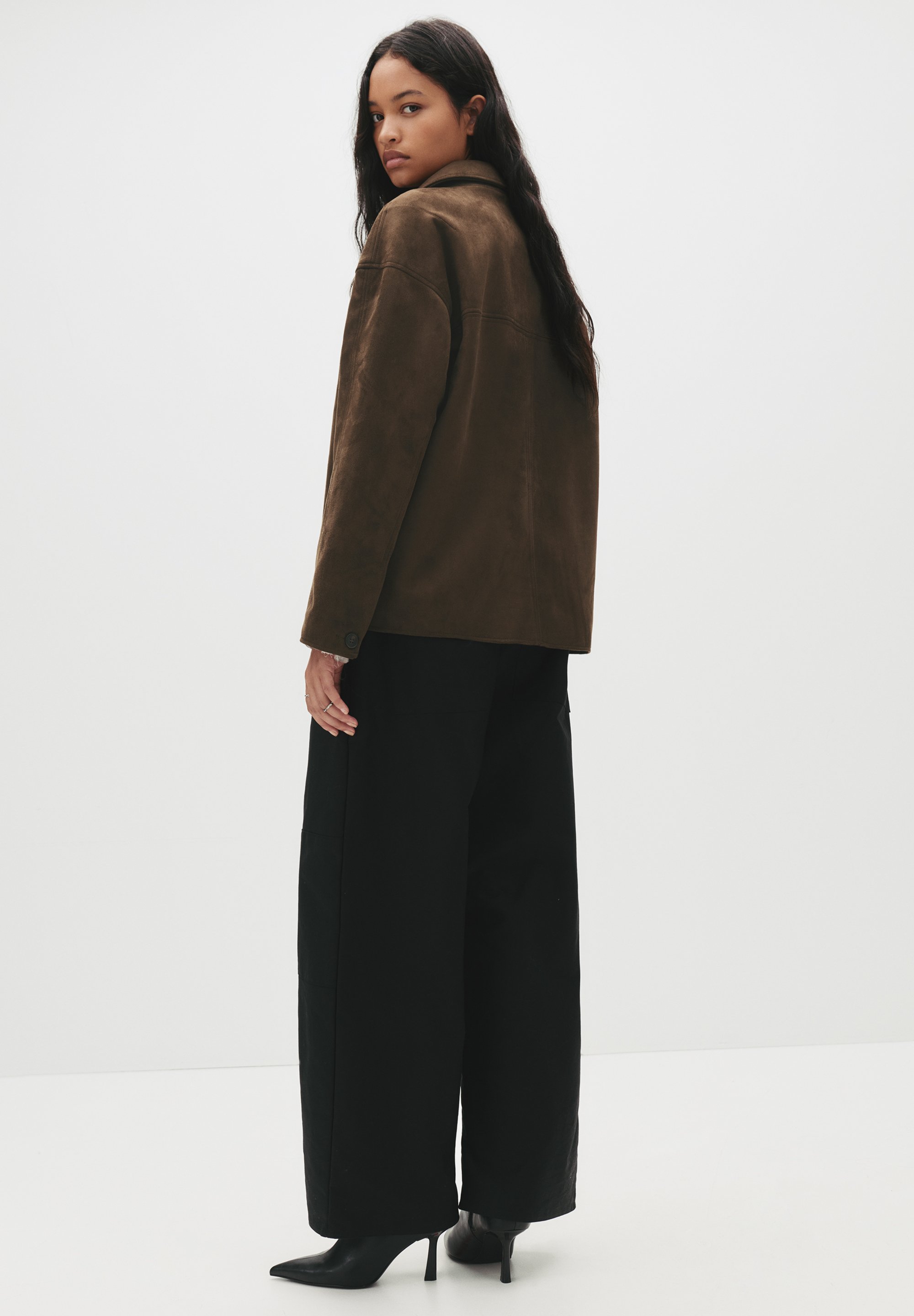 PULL&BEAR - Kurtka wiosenna/ciemnobrązowy - Zalando.pl