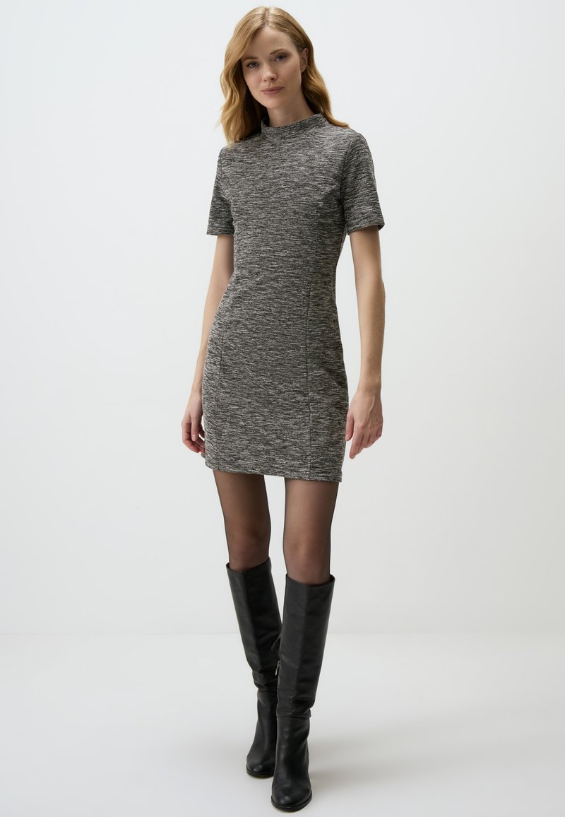 sachin and babi light blue dress Grey Over The Knee Boots Outfits (104 ideas & outfits)