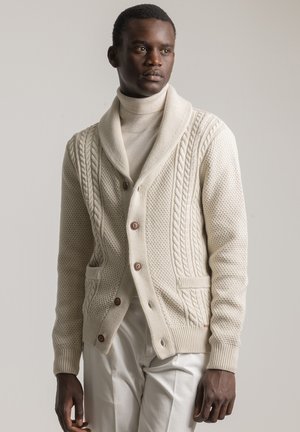 Chaqueta de punto - blanco roto