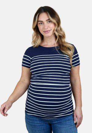 MATERNITY FIT - BRETON NURSING  . - Tricou cu imprimeu - navy blue