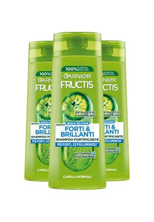 FRUCTIS SHAMPOO FORTI & BRILLANTI, SHAMPOO FORTIFICANTE PER CAPELLI NORMALI, 250 ML - 3 PACK - Shampoo