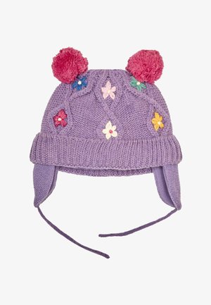 JoJo Maman Bébé FLORAL EMBROIDERED CABLE. REGULAR FIT - Muts - lilac