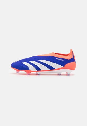 adidas Performance PREDATOR ELITE LACELESS FIRM GROUND - Botines de fútbol para terreno firme - lucid blue/footwear white/solar red