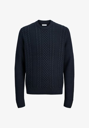 Jack & Jones, Knitted Plain Knitted - Πουλόβερ - sky captain
