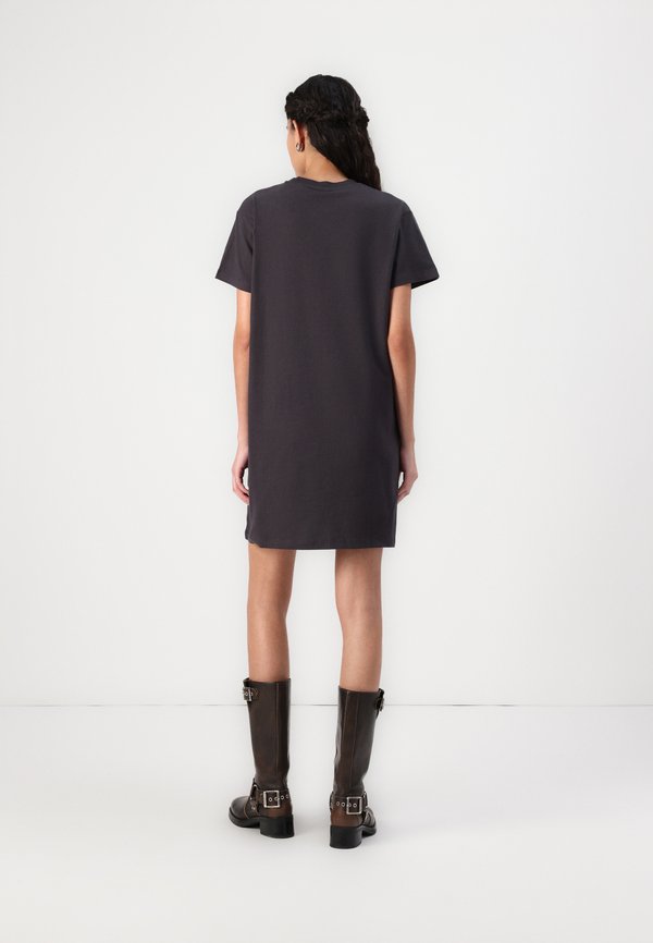 NMZODIAC O NECK DRESS - Jersey dress - obsidian2