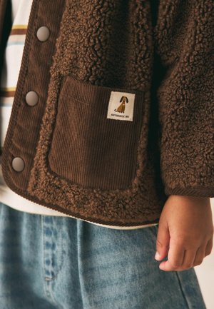 Next, Fleecejakke - chocolate brown