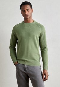 Marc O'Polo CREWNECK WITH RAGLAN WAVE STRUCTURE - Džemper - victorian mist