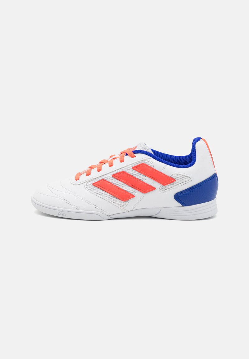 adidas Performance SUPER SALA 2 UNISEX - Botines de fútbol sala - footwear white/solar red/lucid blue