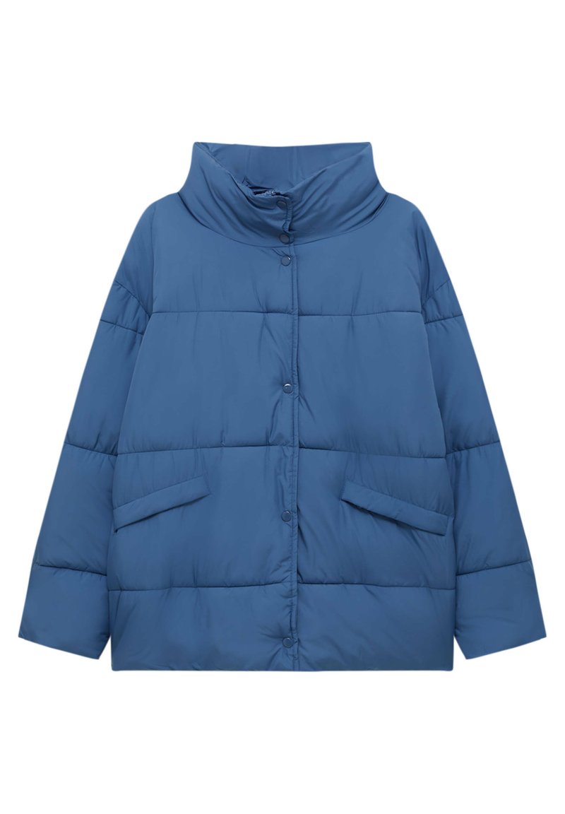 PULL&BEAR Winterjas blauw denim/bluedenim