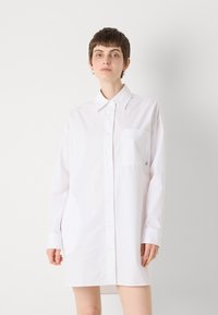 Calvin Klein Jeans OVERSIZED MINI SHIRTDRESS - Blousejurk - brilliant white