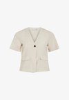VIPRISILLA V-NECK POCKET - Bluse - super light natural melan