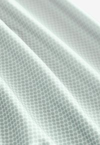 Leichtes, transparentes Gewebe mit einem hellgrünen Hintergrund und einem subtilen gepunkteten Muster. Glatte Textur, geeignet für verschiedene Anwendungen.