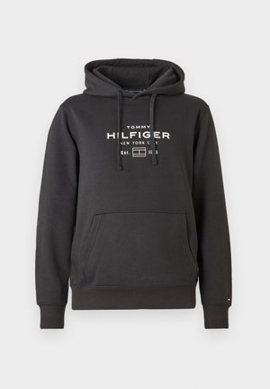 OVAL GRAPHIC HOODIE UNISEX - Felpa - black