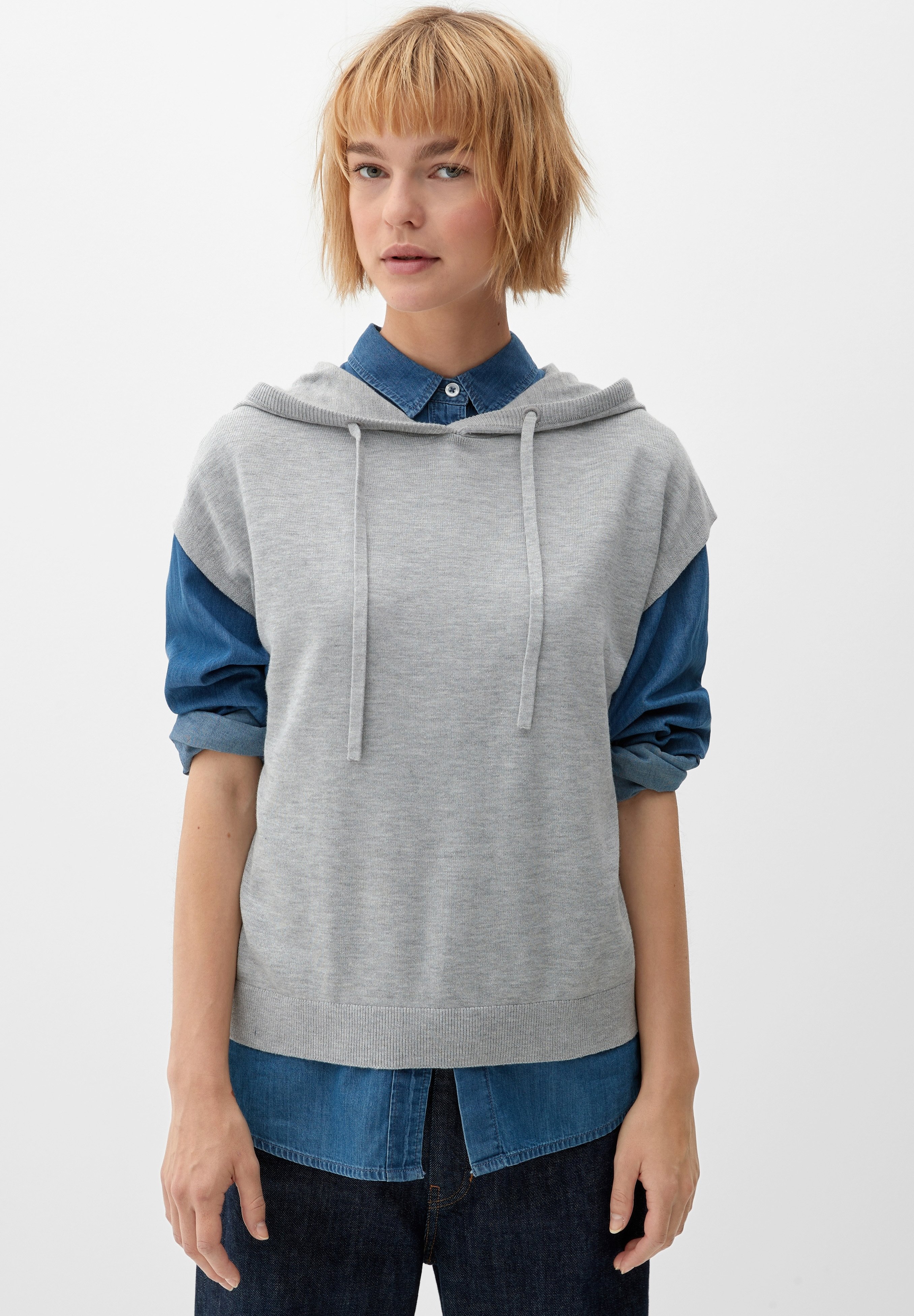 Sweat à Capuche S.Oliver Bleu Paillettes Taille 164 - Hoody Occasion Très Bon état