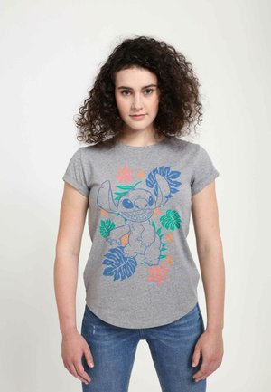 LILO & STITCH RETRO TROPICAL TONAL STITCH - Camiseta estampada - melange grey