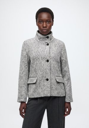 ONLY, ONLLULU TEXTURED JACKET  - Класическо палто - black/salt/pepper