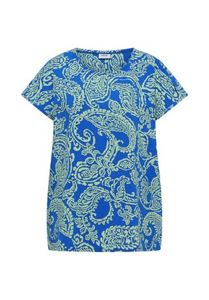 Cecil, BLUSENSHIRT MIT RUNDHALS UND PRINT - T-shirt con stampa - surf blue