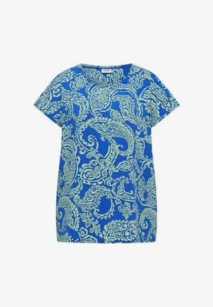 Cecil, BLUSENSHIRT MIT RUNDHALS UND PRINT - T-shirt con stampa - surf blue