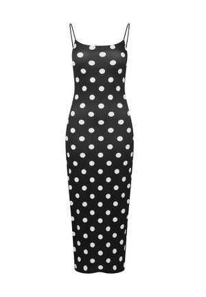 Cloud 5ive, MAXI DRESS - Robe pull - black white