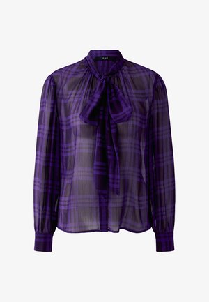 Oui, SCHLUPPENBLUSE - Button-down blouse - dk violett violett