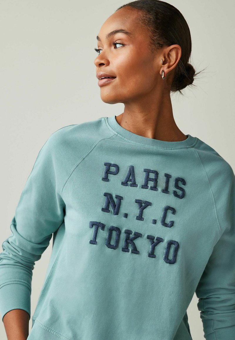 Next GRAPHIC SWEATSHIRT - Sweatshirt - blue/bleu - ZALANDO.FR