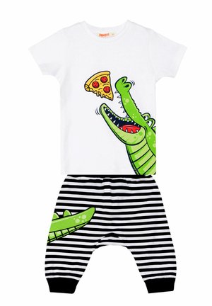 SET PIZZA & CROCO - Shortsit - weiß