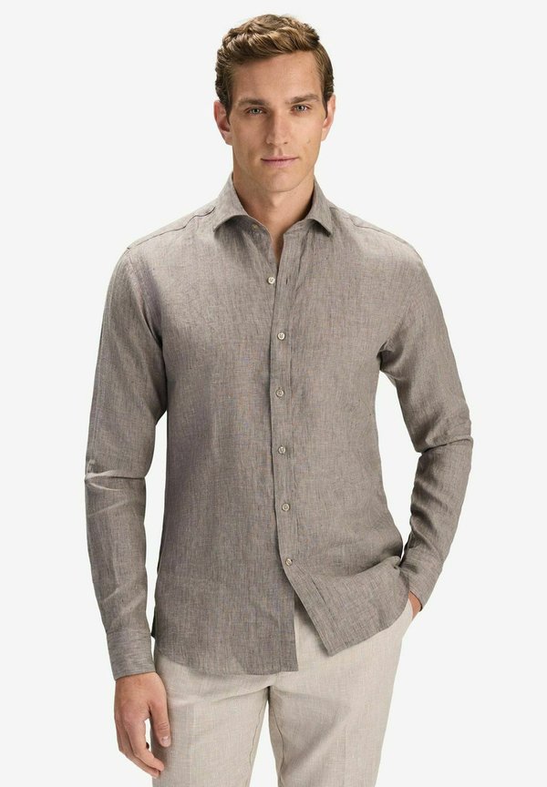 AESON SOLID SMART - Hemd - taupe